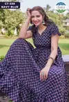 CT 339 By Chansi Trendz Poly Cotton One Piece Western Dress Suppliers In India 